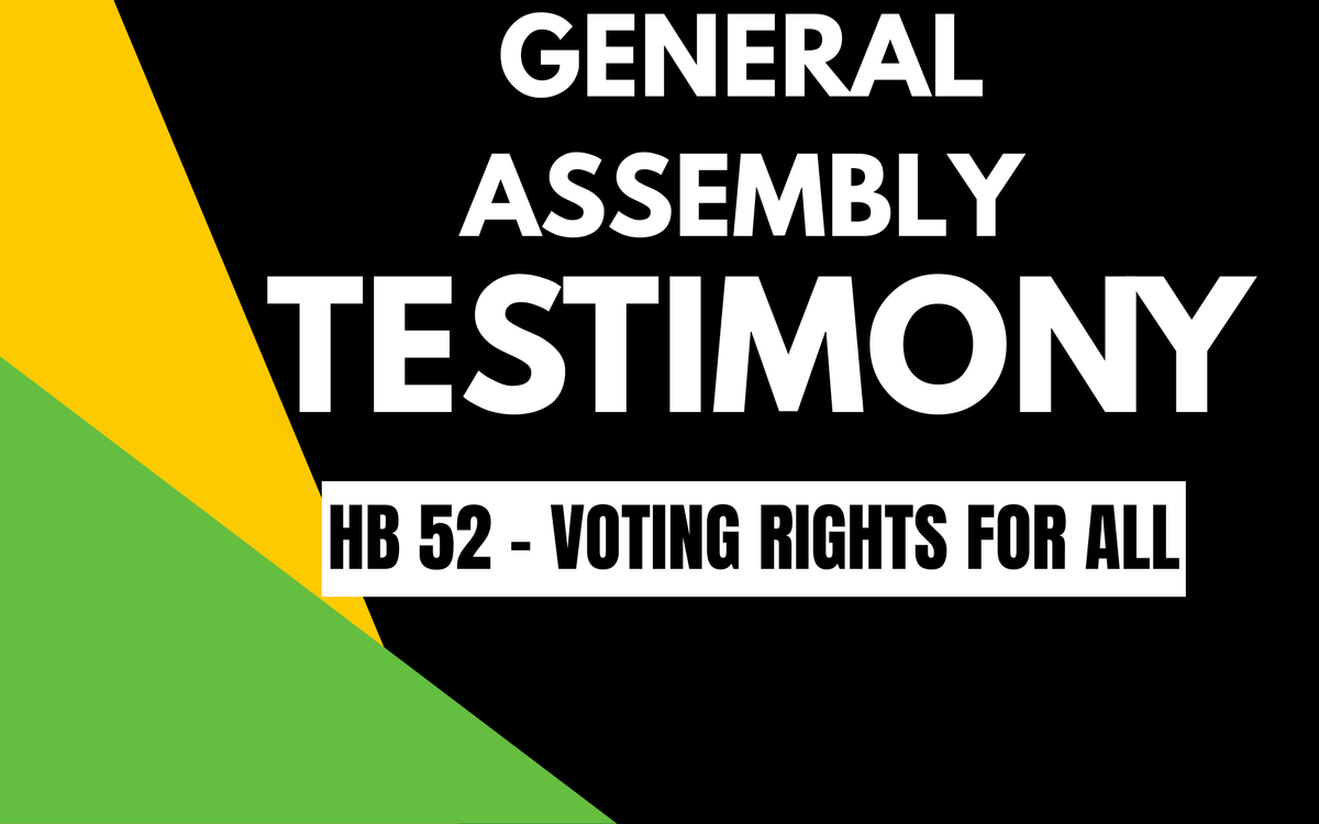 HB 52: Voting Rights for All Act