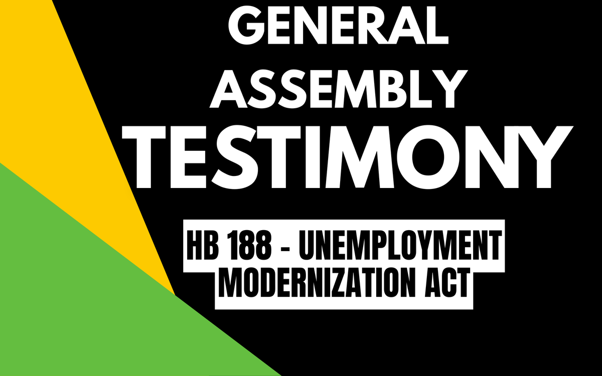 HB 188: Unemployment Insurance Modernization Act